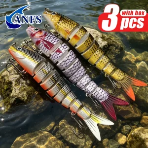 Fishing Lure kit of 3pcs with Lure Box