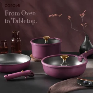 21pcs Pots and Pans Set, Nonstick Cookware Set Detachable Handle